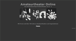 Desktop Screenshot of amateurtheater-online.de